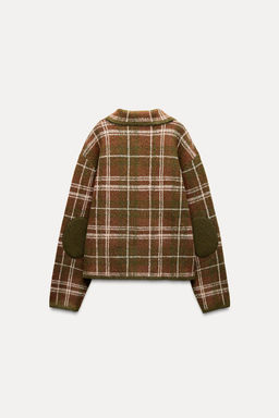CHECK KNIT CARDIGAN - Zara фото 4