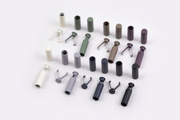 Концевик металл Gamma GB 1652 цветные в пакете 20 шт №2 Белый