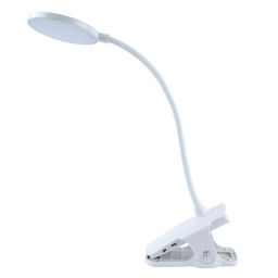 ULM-D605 4W/3000-6000K/DIM WHITE Светильник настольный светодиодный прищепка. Сенсорный выключатель. Диммер. Белый. TM Uniel