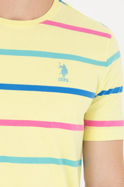 U. S. Polo Assn Мужская светло-желтая футболка с круглым вырезом - U.s. polo assn фото 7