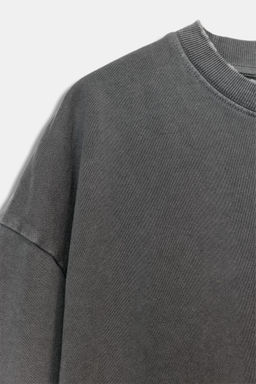 SUDADERA EFECTO LAVADO / Plomo - Zara фото 7