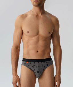 ATLANTIC 3MP-161 Трусы спорт Fashion - набор 3 шт. темно-зеленый + черный + графитовый  фото 2