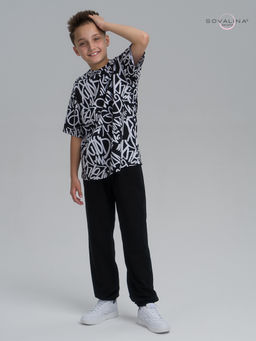 Костюм Daily men надписи-черный - Sovalina фото 8