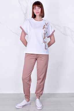 Арт. 2357 Костюм с брюками женский 44-52 (5 шт) Цвет:верх- полынь, низ- полынь - Калинка фото 9