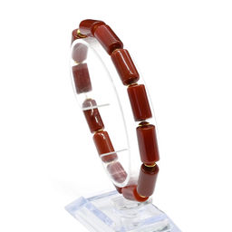 Браслет из сердолика цилиндр 8*16мм, 18см