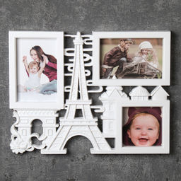 Фоторамка коллаж Париж 35х27 см / 120 /уп 48/ 3 фото белая ПРОМО АКЦИЯ - ГалеонТрейд фото 3