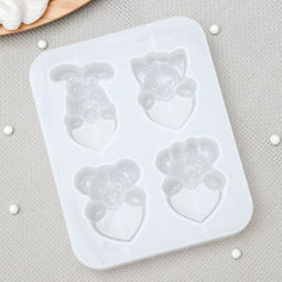 Молд Любовь зверят, силикон, 12,5?10?2 см, цвет белый - Simaland фото 3