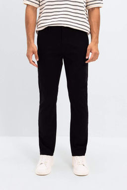 Прямые брюки-чинос из парусины - Defacto фото 5