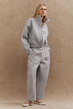 DRAWSTRING BARREL TROUSERS