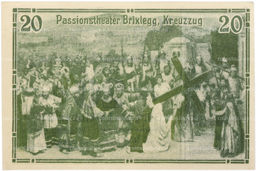 Банкнота 20 геллеров 1920 года Австрия  община Брикслегг в Тироле (Нотгельд)