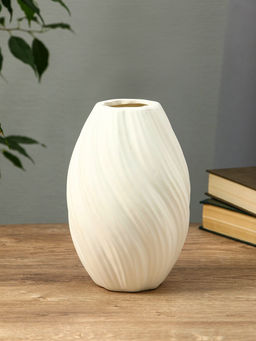 Ваза для цветов «Кеннет», 20.5×11.5×7 см, керамика, белая