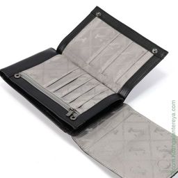 Мужская кожаная сумка-портмоне 2019958А К66 Неро - Dff фото 3