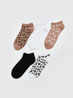 Desenli Kad?n Patik ?orap 5li