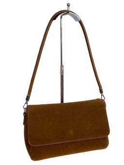 Женская сумка из искусственной замши, цвет коричневый