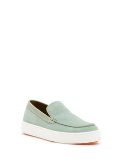 Mint Ye_ili %100 Deri Loafer Ayakkab_