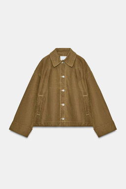 WAXED CAPE JACKET - Zara фото 5