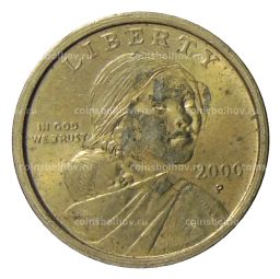 Монета 1 доллар 2000 года P США Сакагавея  Парящий Орел