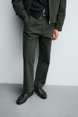 TEXTURED CANVAS TROUSERS - Zara фото 6
