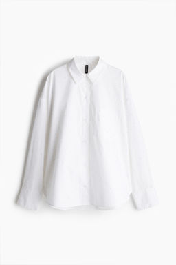 Camisa oversize con strass - H&m фото 5