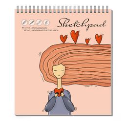 Скетчпад 155х180 мм, 80 л, блок - белый офсет 100 г/м?, арт. 62106 СЛАДКИЕ ГРЕЗЫ