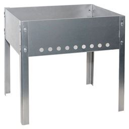 Мангал 350*250*250 0,4мм (5 шампуров) в пленке (11755)