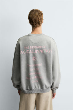 COMBINED PRINT SWEATSHIRT