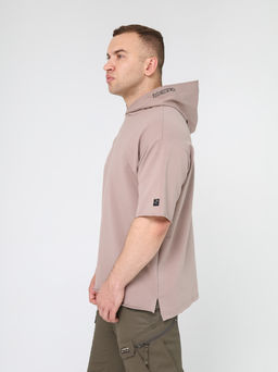 Футболка oversize c капюшоном Caribou Ф2 NeP (тауп) фото 5