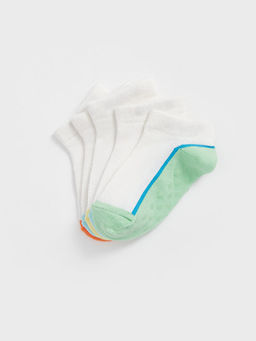 Bask?l? Erkek Bebek Patik ?orap 5li - Waikiki фото 2