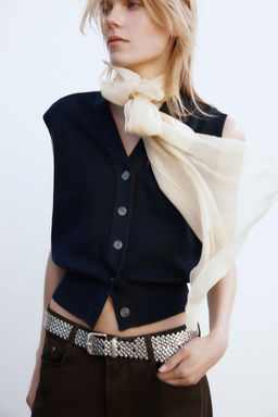 PLAIN KNIT VEST - Zara фото 2