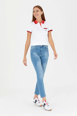 Женские синие джинсовые брюки - U.s. polo assn фото 8