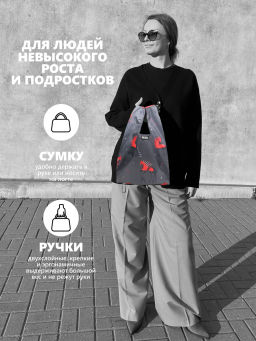 Мод.3, Сумка-майка маленькая Принт (SS3pr). Мезенская лошадь НОВИНКА!!!! - Moshna фото 6
