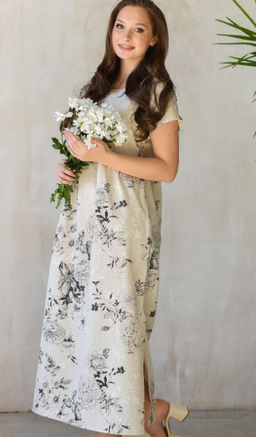 Платье Хлопок 70% Лён 30% Кострома 2