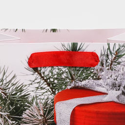 Цена за 2 шт. Пакет подарочный новогодний ламинированный «Шарики», 18×23×10 см