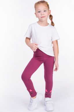 Лосины из футера двухнитки с начесом для девочки Bonito  фото 4