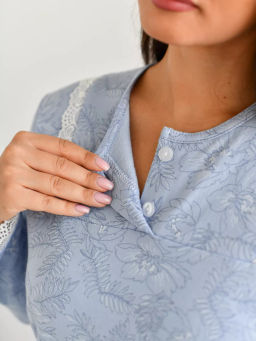 Сорочка женская Нина Голубой - Modamica фото 14