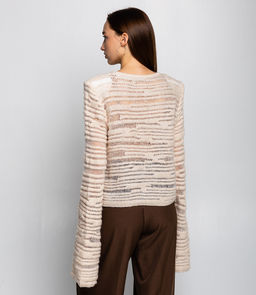 Джемпер #КТ6021 (1), светло-бежевый - Dommod фото 3