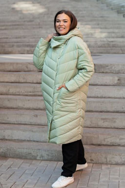 Пальто Luxury Moda 1027 оливковый