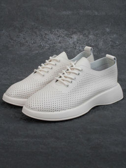 03-YD8-1D LT. BEIGE Полуботинки женские (натуральная кожа)