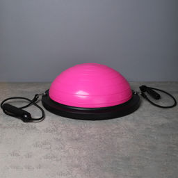 Полусфера балансировочная BOSU 46см Woohooo Drops эспандер, насос/ розовый/ B46Dr-P/ уп5 - ГалеонТрейд фото 3