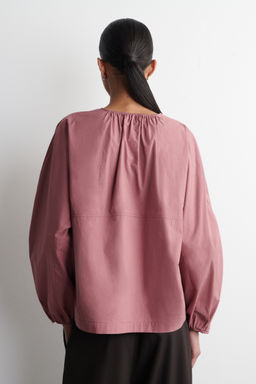 BLUSA FRUNCIDA DE ALGOD?N PIMA - H&m фото 5
