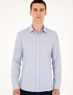 Рубашка Pierre Cardin Slim Fit светло-голубая