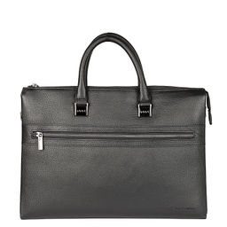 9390-1 black мужская кожаная сумка "Тоут" Barcelo Biagi
