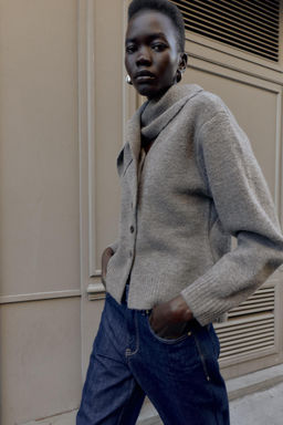 CARDIGAN WITH SCARF DETAIL - Zara фото 3