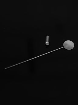 Основа Брошь-игла L= 7.5 см, площадка 1 см (набор 5 шт.), цвет серебро