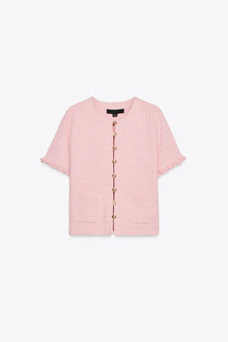 RUFFLED KNIT CARDIGAN - Zara фото 4