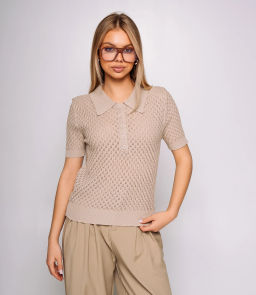 Футболка #КТ812 (8), бежевый