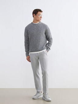 Bisiklet Yaka Erkek Triko Kazak