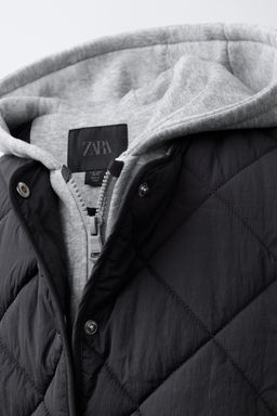 PADDED JACKET HOODIE HOOD - Zara фото 5
