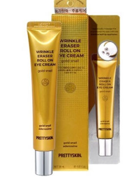 Крем-роллер для век с золотом и муцином улитки - Wrinkle Eraser Roll On Eye Cream Gold Snail, 30 мл