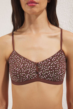 TRENDYOLMILLA Cok Renkli 2li Paket Pamuklu Cicekli Balensiz Kaps?z Bralette Orme Sutyen THMSS25SU00028  фото 10